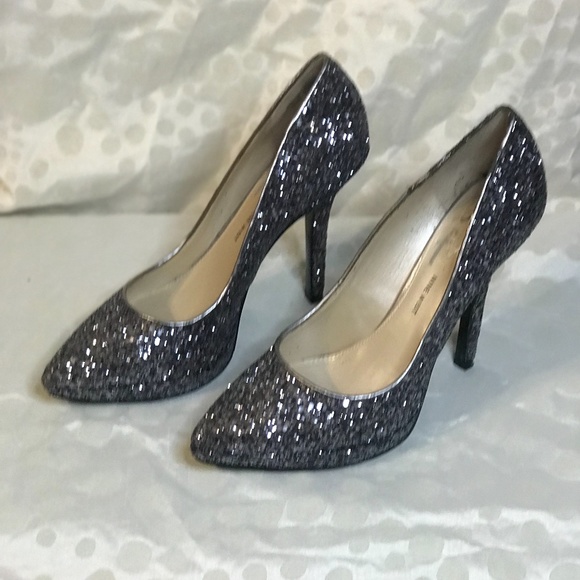Nine West Shoes - ⚡️5 FOR 25⚡️ NINE WEST LOVE FURY GRAY GLITTER FORMAL HEELS SIZE 6.5